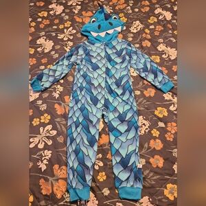Blue Spiderman Footed Onesie Sz 3T